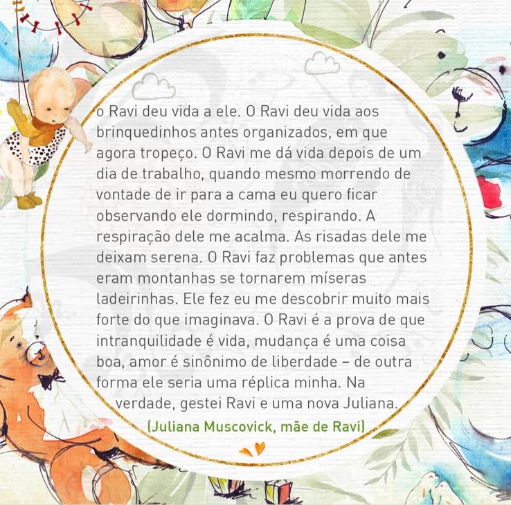 Post para instagram: o tema era maternidade, e Juliana contou como o nascimento de seu filho mudou a sua vida.